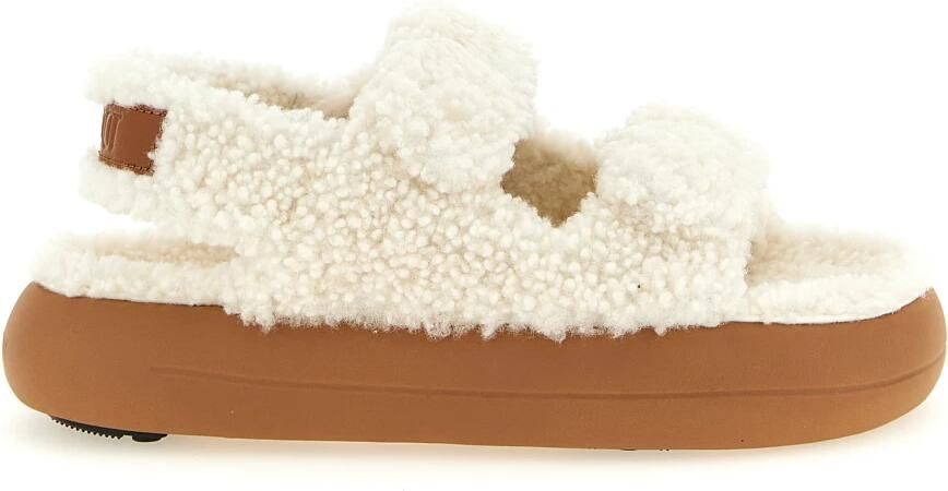 Moon Boot Off White Mb Shearling Sandal Sandalen Off White 80d2420020 - Foto 3