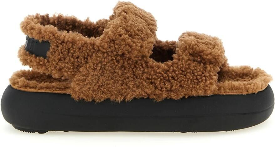 Moon Boot Cognac Mb Shearling Sandal Sandalen Cogna d2420020 - Foto 2