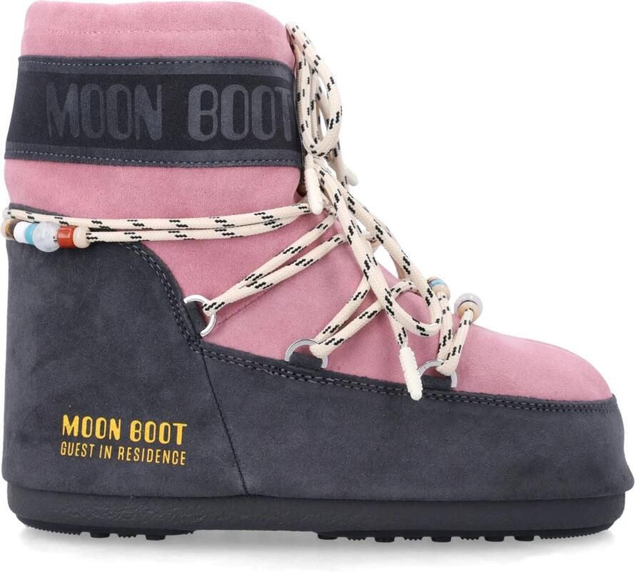 Moon Boot Icon Low Suede Beads