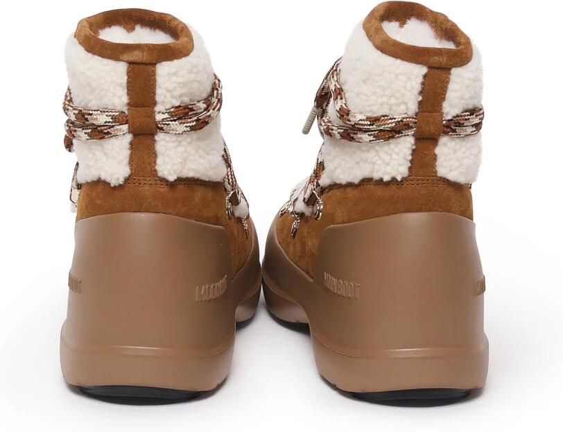 MOON BOOT Snowboots Dames Mb Luna Boot Shearling Suède Cognac - Foto 3