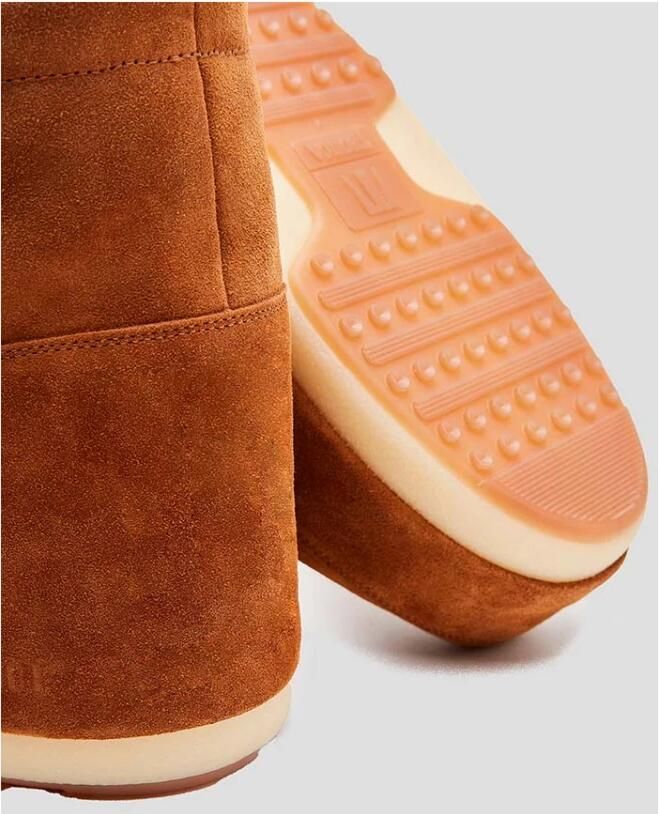Moon boot Lage Veterschoenen Bruin Brown Dames
