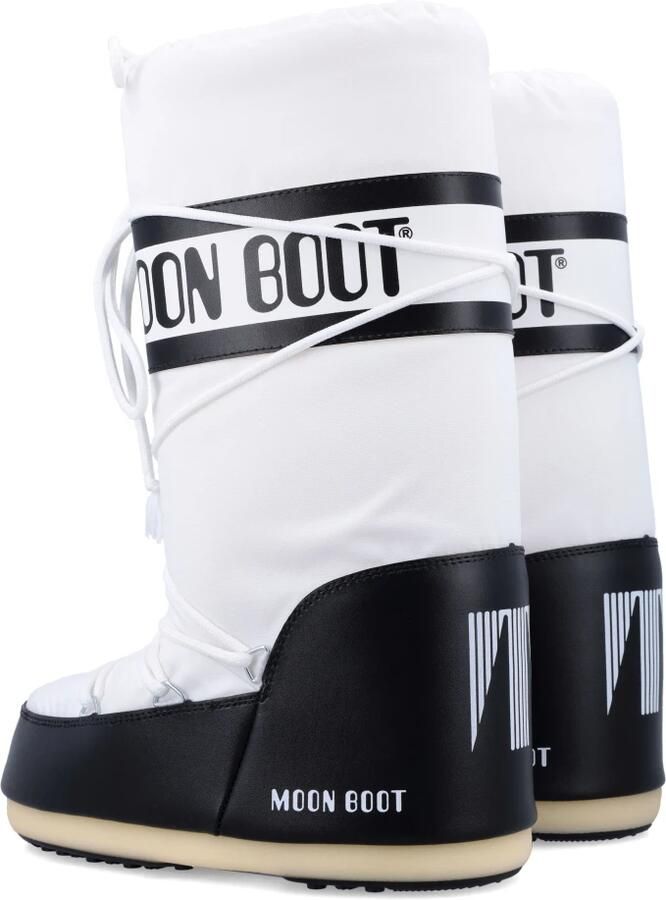Moon Boot Zwart Wit Icon High Nylon Laarzen - Foto 2