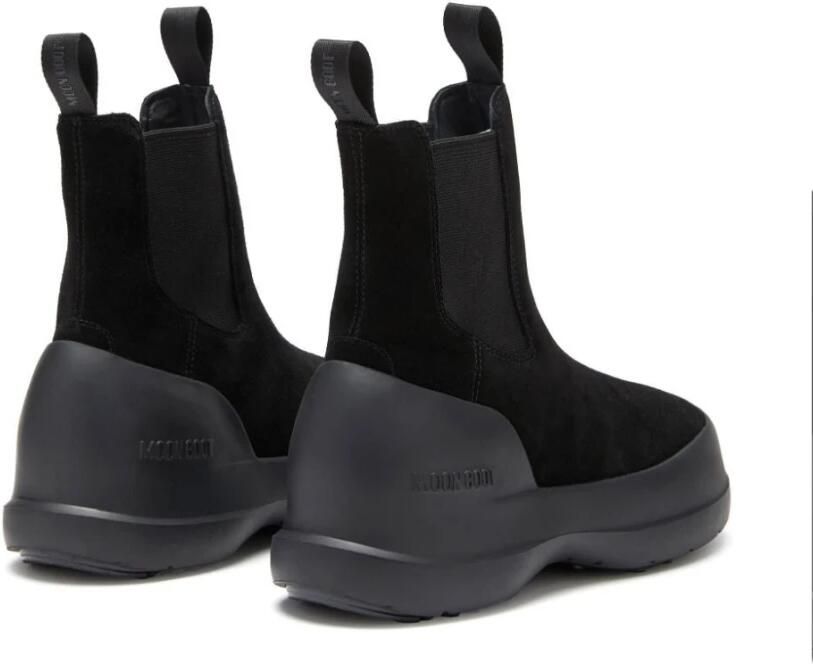 Moon Boot Zwarte suède Chelsea boots