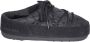 Moon boot Zwarte gewatteerde sandalen met suède accenten Black - Thumbnail 1