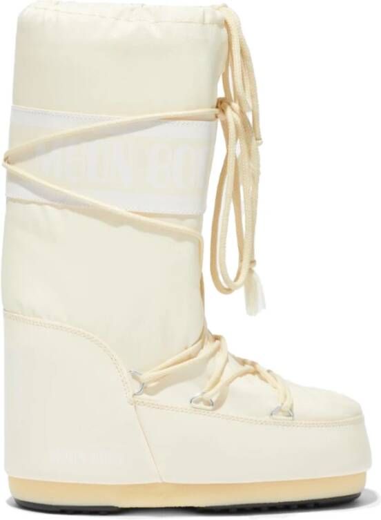 moon boot Nylon laarzen in crème Beige Dames