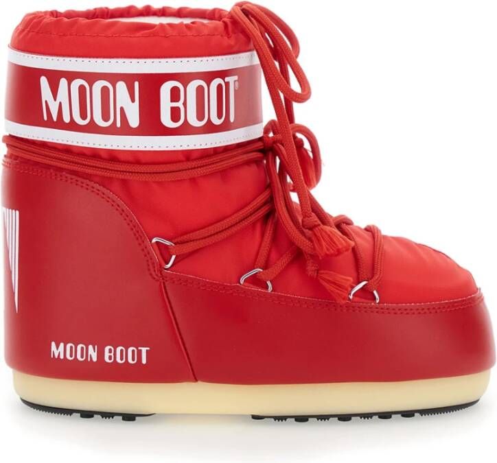 Moon Boot Rode Icon Low Nylon Winterlaarzen