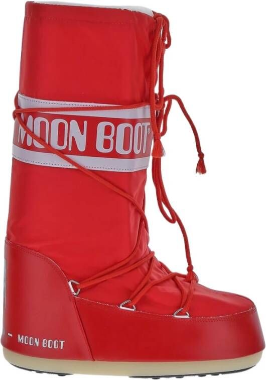 MOON BOOT Snowboots Mb Icon Nylon 35 38 Textiel Rood - Foto 4