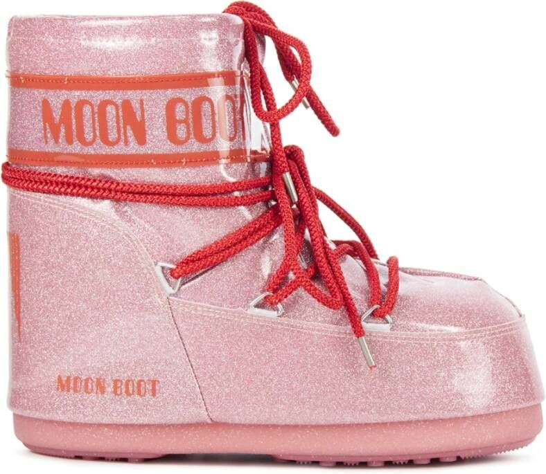 moon boot Roze Enkellaarsjes Pink Dames