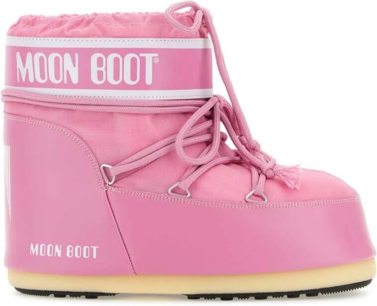 MOON BOOT Snowboots Dames Icon Low Nylon Maat: 36 38 Materiaal: Rubber Kleur: Roze - Foto 4