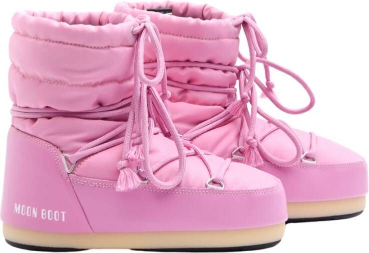 moon boot Roze Nylon Sneeuwlaarzen Pink Dames