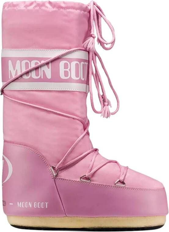 Moon Boot Roze winterlaarzen met waterdichte coating
