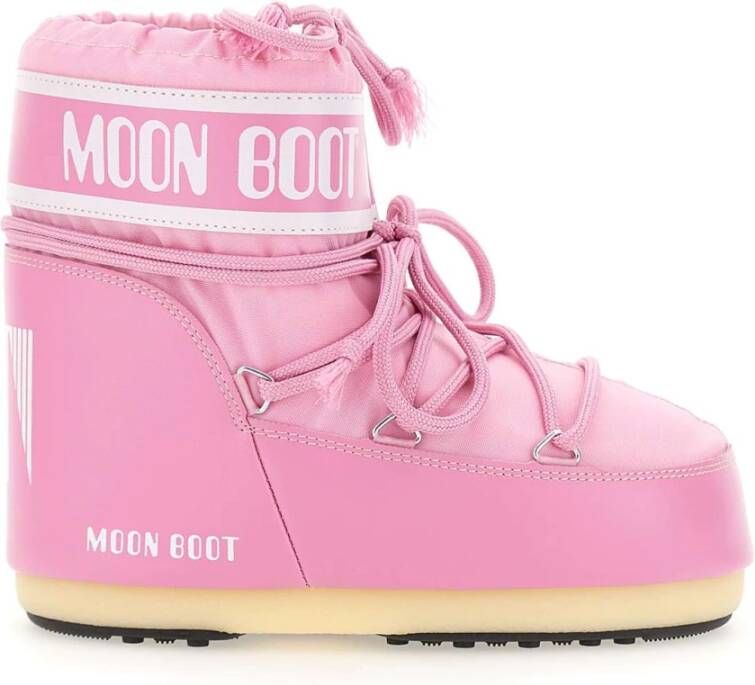 MOON BOOT Snowboots Dames Icon Low Nylon Maat: 36 Materiaal: Textiel Kleur: Roze - Foto 6