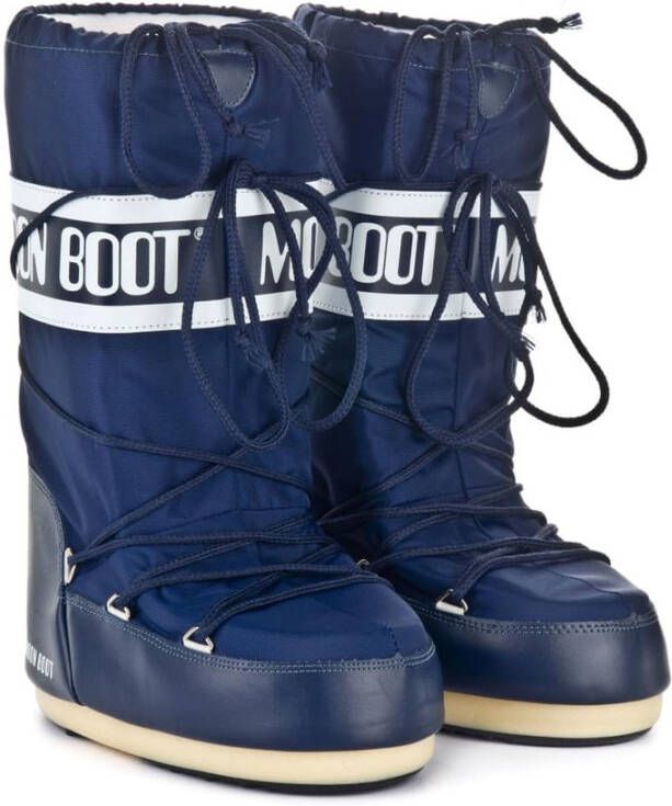 Moon boot Blauwe Lifestyle Icon Nylon Laars Blue - Foto 4
