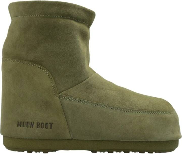 Moon Boot Icon Low Nolace Suede Sneeuwlaarzen Groen Vrouw - Foto 3