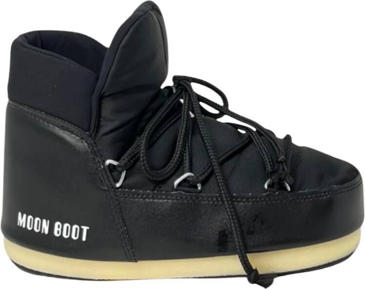 Moon boot Zwarte Nylon Enkellaarzen met Isolerende Padding Black Heren - Foto 3