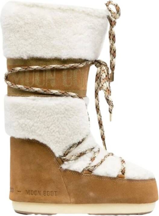 Moon boot Lab69 Icon Shearling Snow Boots Bruin Dames Schoenen.nl