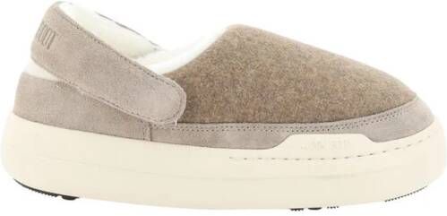 Moonboot Low-Top Sneakers Mb Park Felt Clogs in bruin