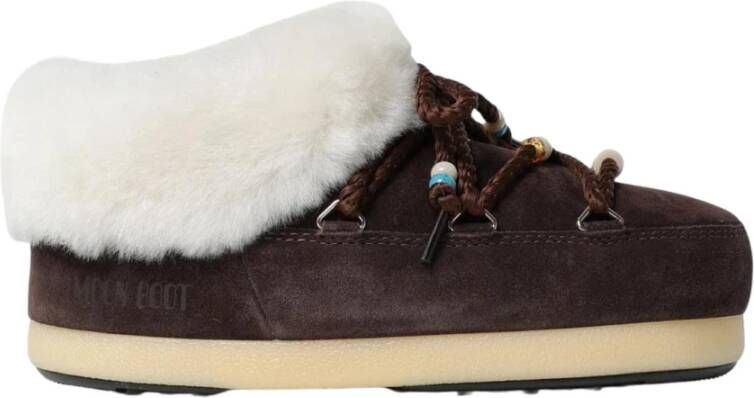 Moon boot Chunky Winter Sjaals met Voor Sluiting Brown Dames