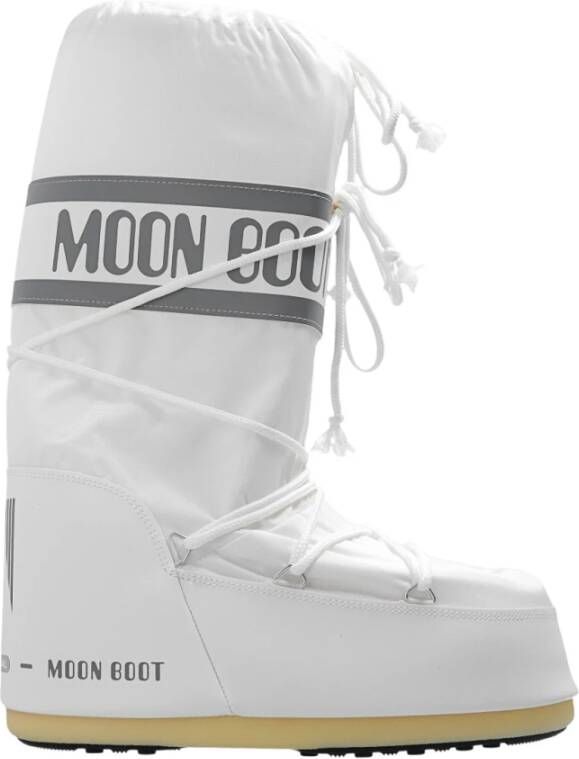 Moon boot Witte Enkellaarzen met Isolerende Voering White