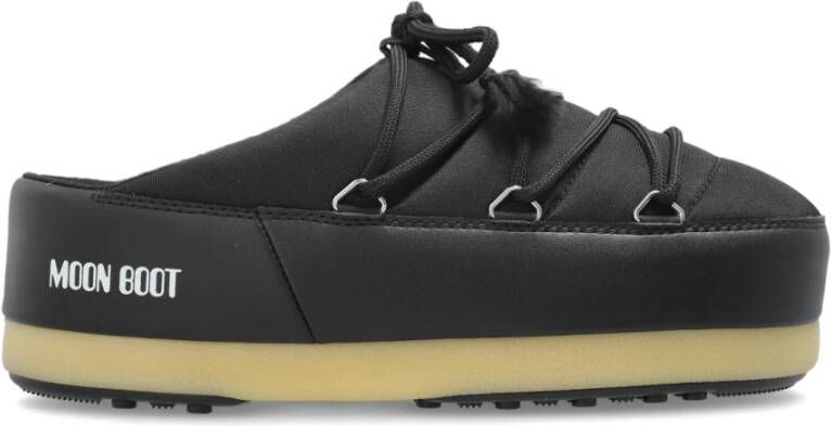 Moon boot Nylon Lace-Up Mules met Logo Print Black Dames - Foto 3