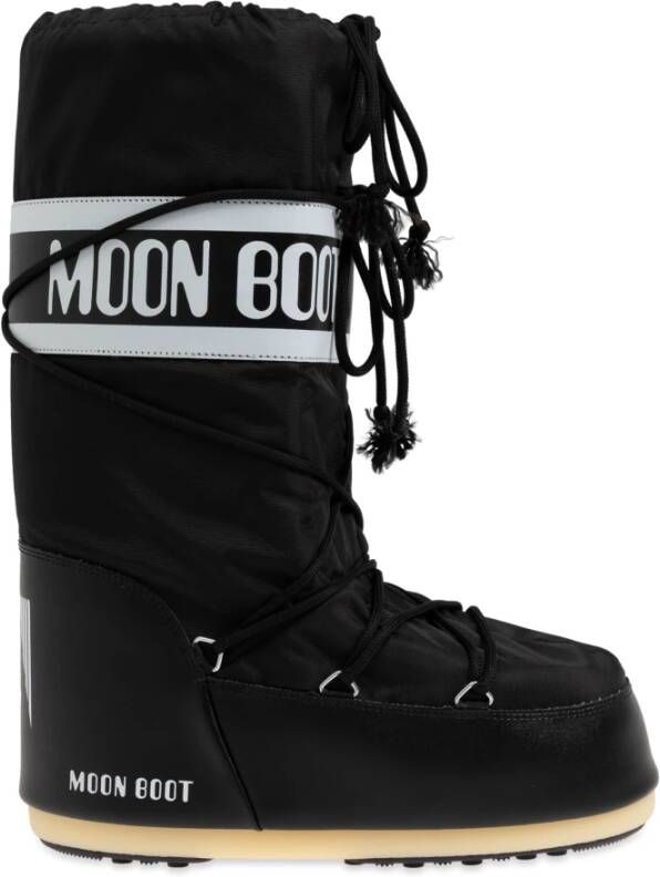 Moon boot Zwarte enkellaarzen voor heren Black Heren