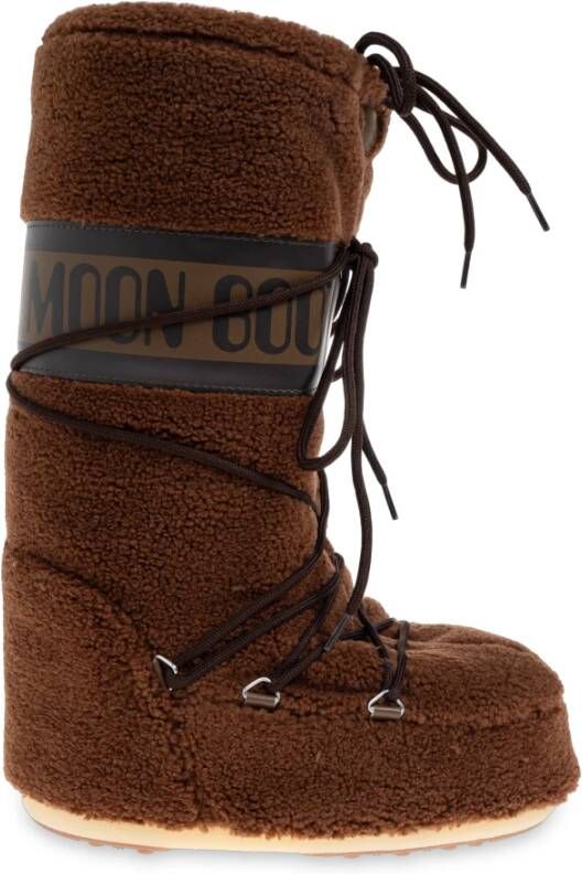 Moon Boot Bruine Fleece Laarzen Synthetische Stijl - Foto 2