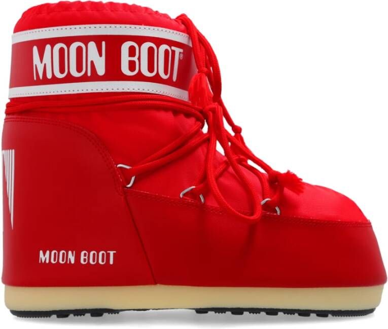 MOON BOOT Snowboots Dames Icon Low Nylon Maat: 36 38 Materiaal: Rubber Kleur: Rood - Foto 6
