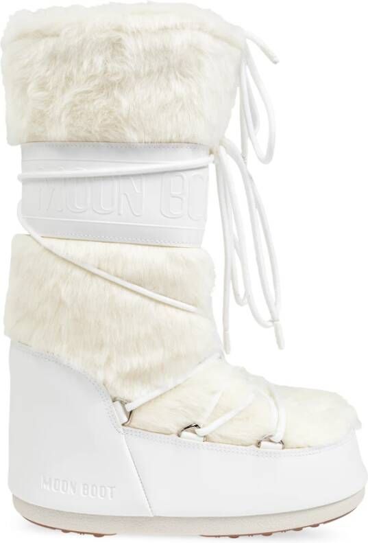 moon boot Sneeuwlaarzen icoon nepbont White Dames