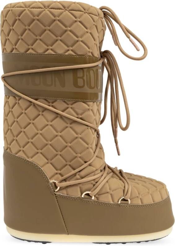 moon boot Sneeuwlaarzen icoon quilt Beige Dames