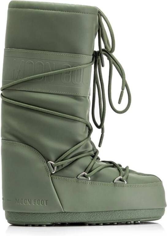 Moon boot Icoon Rubber Khaki Laarzen Green