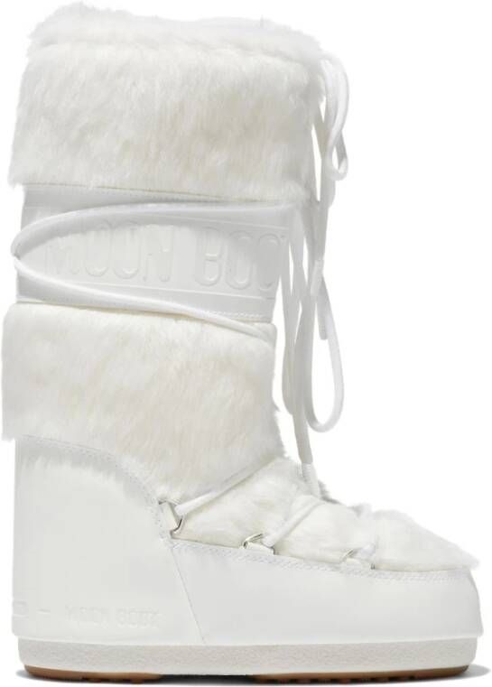 Moon Boot Snowboots met PVC-basis en imitatiebont