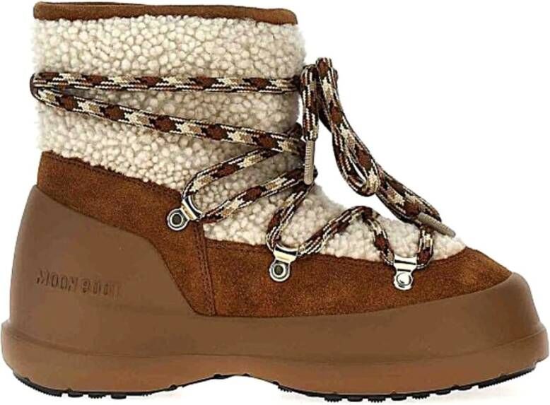 MOON BOOT Snowboots Dames Mb Luna Boot Shearling Maat: 38 Materiaal: Suède Kleur: Cognac - Foto 2