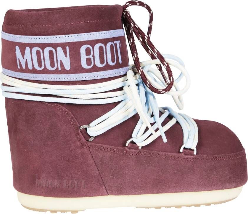 Moon Boot Suede Basso Iconische Mode Sneakers