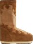 Moon boot Westerse Stijl Suède Geborduurde Laarzen Brown Dames - Thumbnail 8