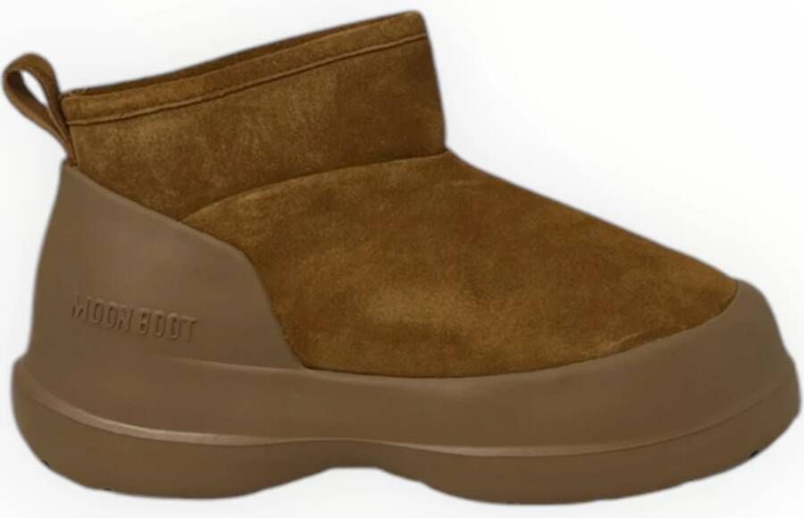 MOON BOOT Snowboots Dames Mb Luna Low Boot Suede Maat: 41 Materiaal: Suède Kleur: Cognac - Foto 3