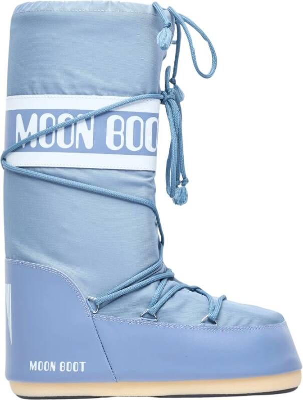 MOON BOOT Snowboots Dames Nylon Veter Snowboot Maat: 39 41 Materiaal: Nylon Kleur: Grijs - Foto 3