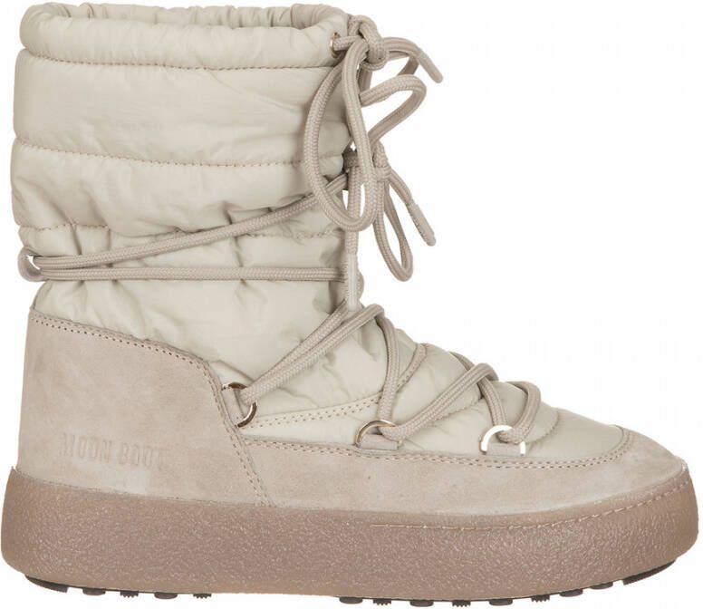 Moon boot ltrack suede nylon in beige Dames