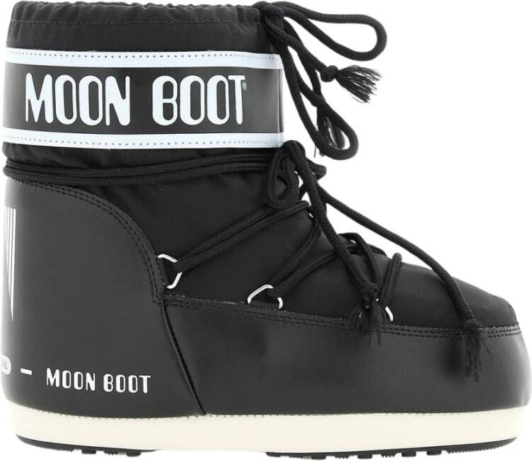 Moon boot Zwarte Slip-On Laarzen met Zilveren Metalen Oogjes Black Dames - Foto 5