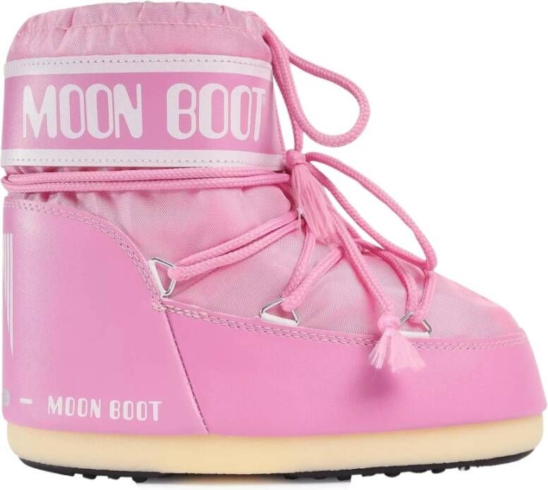 MOON BOOT Snowboots Dames Icon Low Nylon Maat: 36 Materiaal: Textiel Kleur: Roze - Foto 5