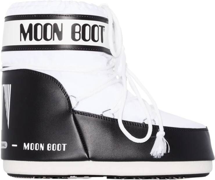 Moon boot Stijlvolle witte enkellaarsjes voor dames White Dames