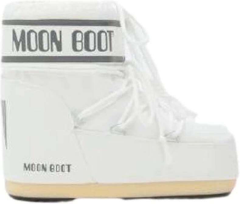 Moon Boot Witte Icon Low Nylon Winterlaarzen