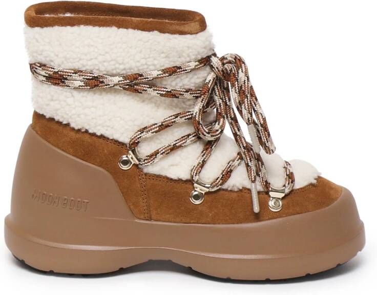 MOON BOOT Snowboots Dames Mb Luna Boot Shearling Maat: 38 Materiaal: Suède Kleur: Cognac - Foto 3