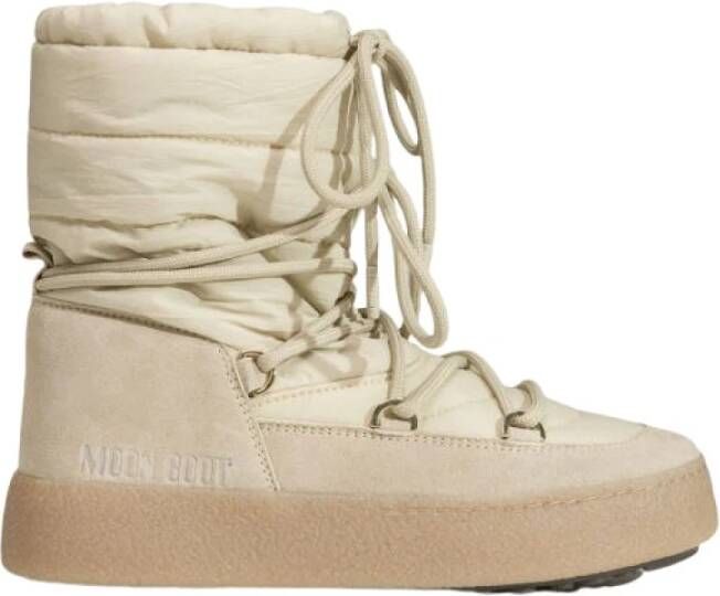 Moon boot Suede Nylon Winterlaarzen Beige Dames