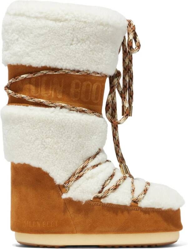 Moon Boot Witte enkellaarzen voor dames
