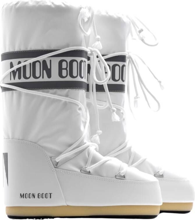 Moon boot Witte nylon sneeuwlaarzen met iconisch ontwerp White Dames