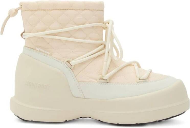 Moon Boot Witte platte schoenen voor vrouwen