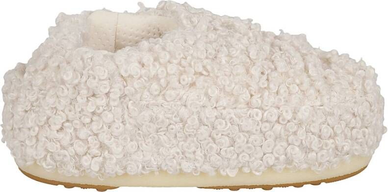 Moon Boot Witte Sandalen met Imitatie Krullende Band