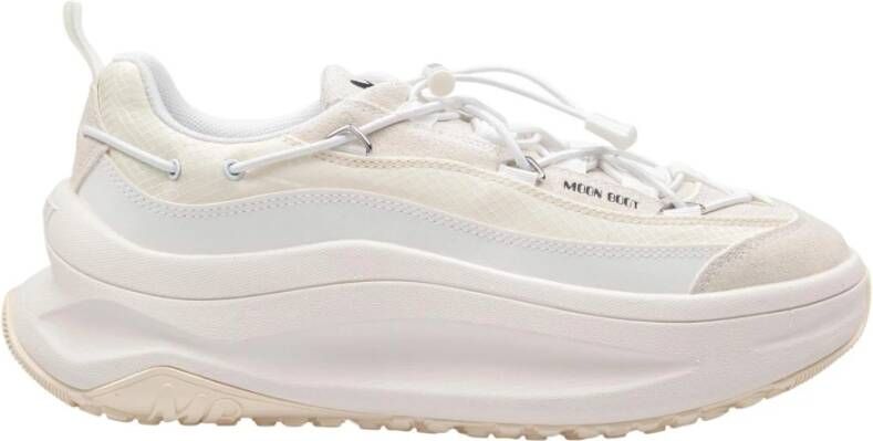 Moon Boot Witte sneaker Moon247 van leer en stof