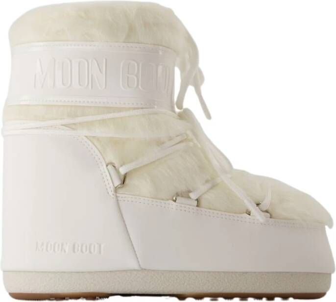 moon boot Witte Synthetische Lage Laarzen Beige Dames