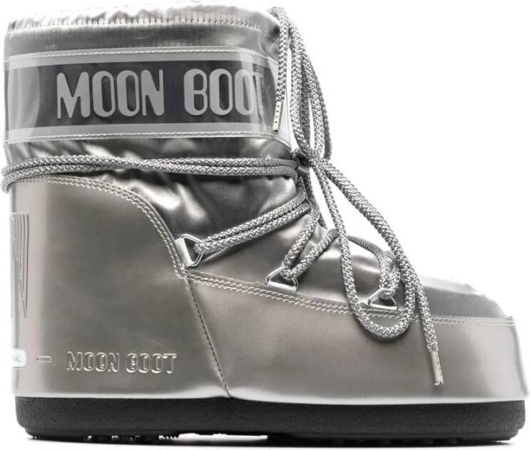 Moon Boot Zilver Laag Glance Icoon Laars
